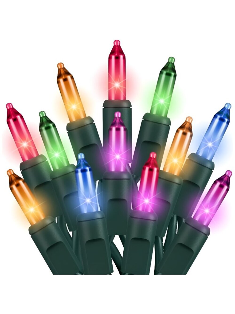 Christmas Lights Multicolor 100Count IncandescentLights UL Certified Connectable